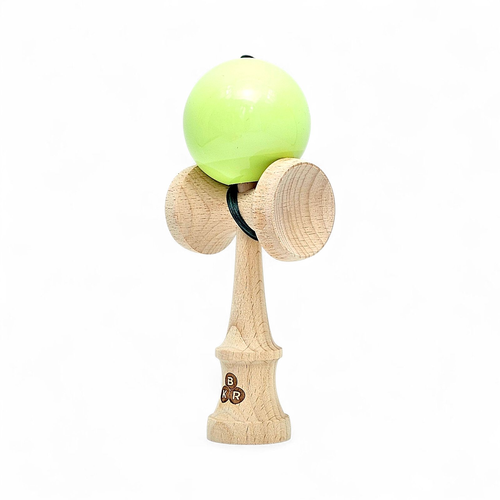 Kendama KBR Skirty green sticky, noul ken KBR cu cupe mari